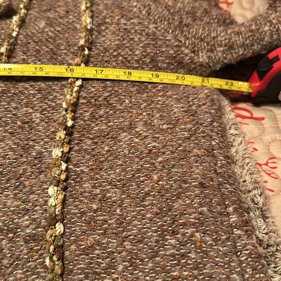 Coldwater Creek Brown Sequin Embellished Cropped Jacket - Picture 12 of 12